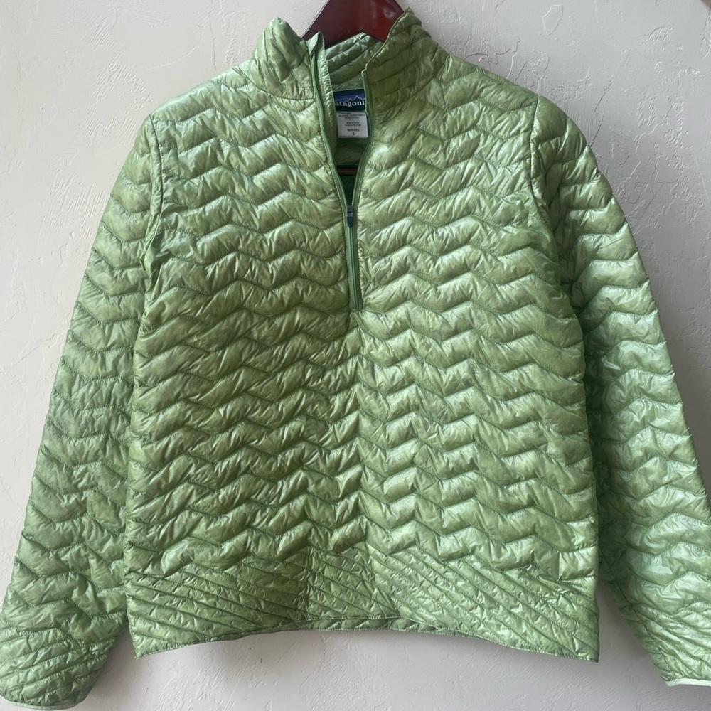 Patagonia thermal quarter zip down jacket women’s